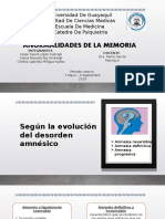 Anormalidades de La Memoria