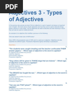 Adjectives 3