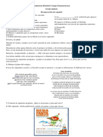 Recuperación de Español Quinto Refinado PDF