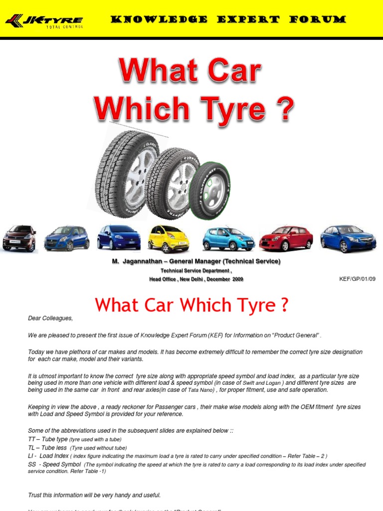 What Car Which Tyre Audi Chevrolet Cruze