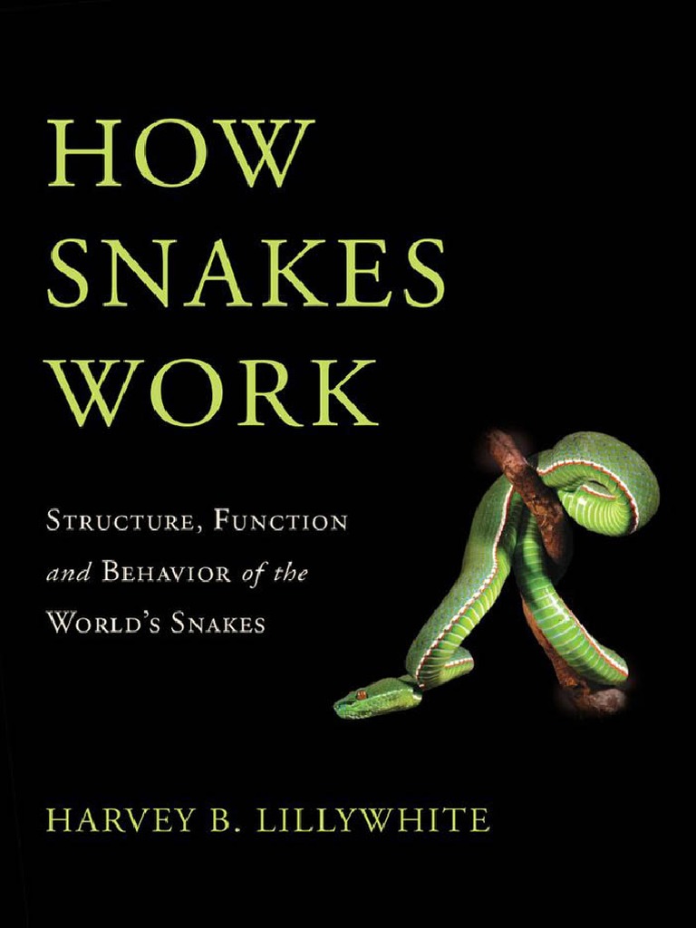 How Snakes Work Structure, Function and Behavior of The Worlds Snakes PDF Reptile Squamata