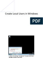 How To Create Local Users in Windows 7 8 and 10