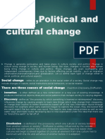 SocialPolitical and Cultural Change