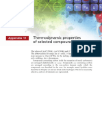 APPENDIX 11 Thermodynamic Properties of Selected Compounds