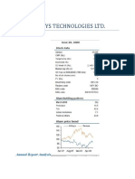 Infosys Technologies LTD.: Annual Report Analysis