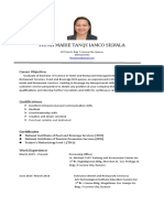 Fiona Marie Tanquiamco Silvala: Career Objective