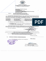 Memorandum - CY 2019 Quarterly NationWide Simulataneous Earthquake Drills