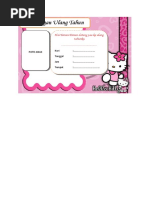 Contoh Undangan Ulang Tahun Anak Gambar Frozen 1docx