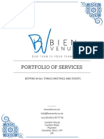 Portfolio of Services: Boffins in All Things Meetings and Events