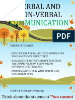 Verbal and Nonverbal