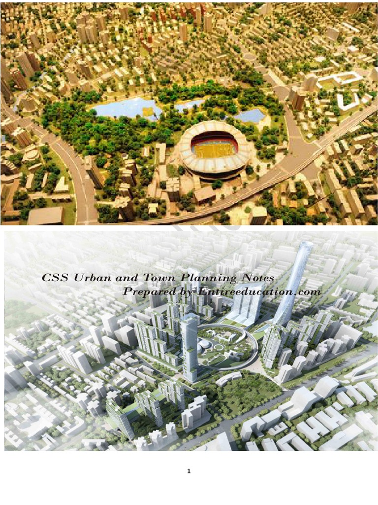 CSS Urban Planning Notes 2024 | PDF | Urban Planning