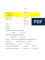 Truss load calculation spreadsheet