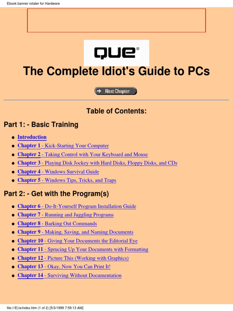 Complete Idiots' Guide To PC PDF | PDF | Computer Keyboard | Personal  Computers