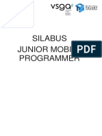 Silabus VSGA Junior Mobile Programmer Lengkap - 180619