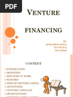 Enture Financing: BY: M.Shamrin Sofia 18COAE049