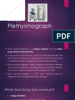 Body Plethysmograph: Department of Physiology