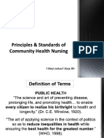 Principles & Standards of CHN