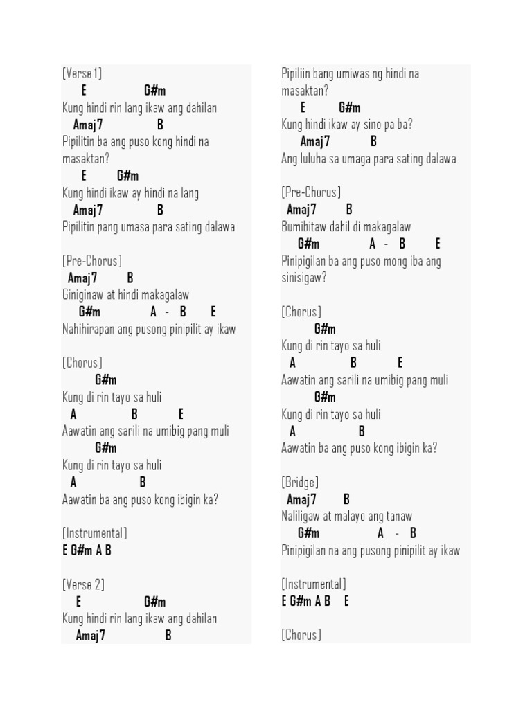 Kung Di Rin Lang Ikaw | PDF