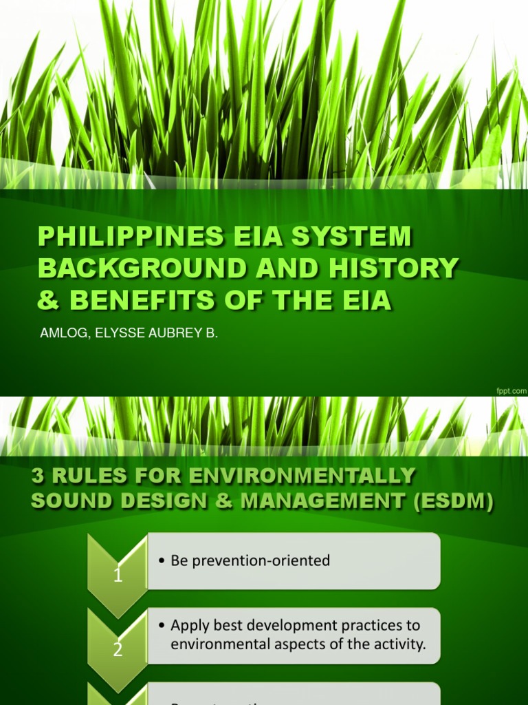 Philippines EIA System Overview and Benefits | PDF | Environmental ...