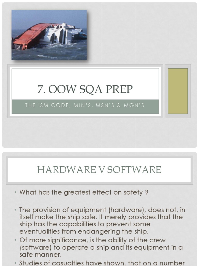Ism, Min's, MGN, S MSN, S | PDF | Ships | Safety