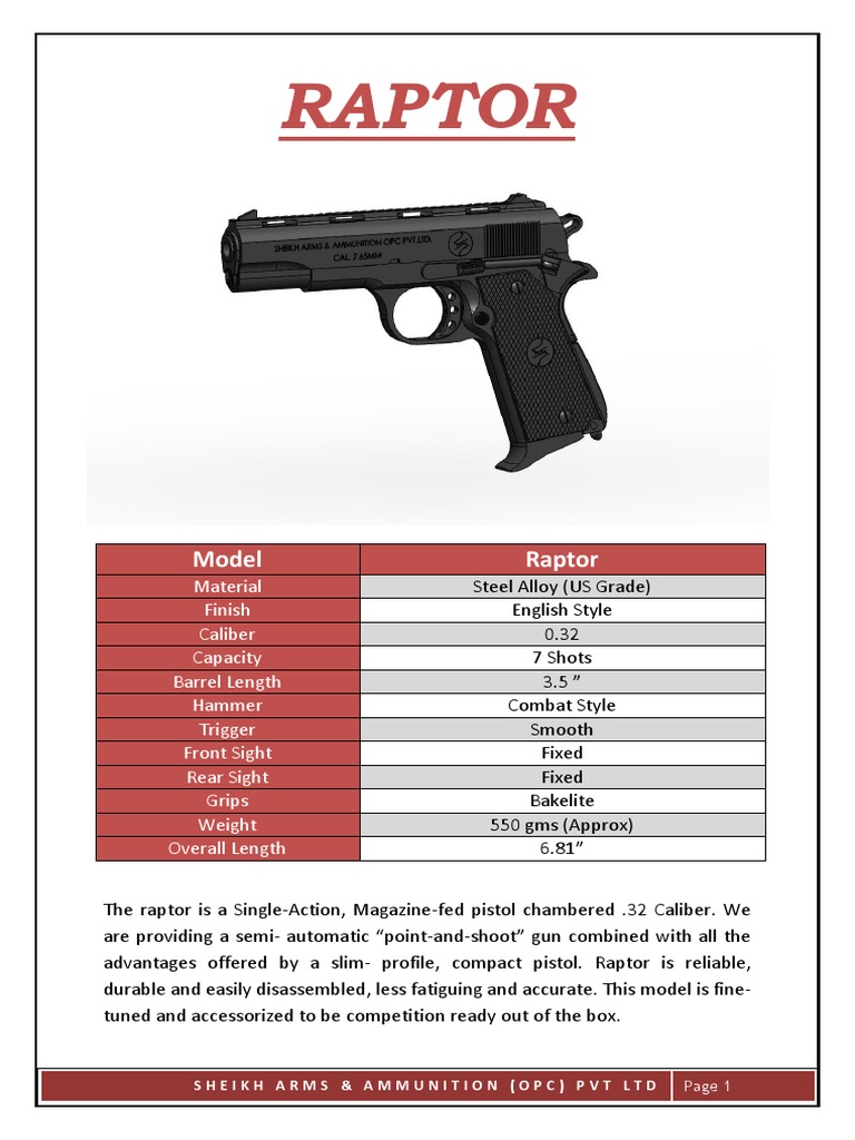 Raptor Brouchure | PDF