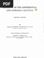 Elements Differential Integral Calculus Granville Edited 2