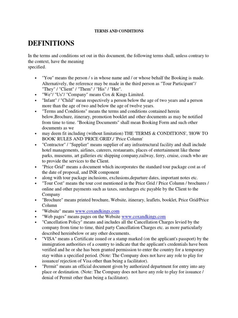 Terms and Conditions A Comprehensive Guide to Payment Schedules