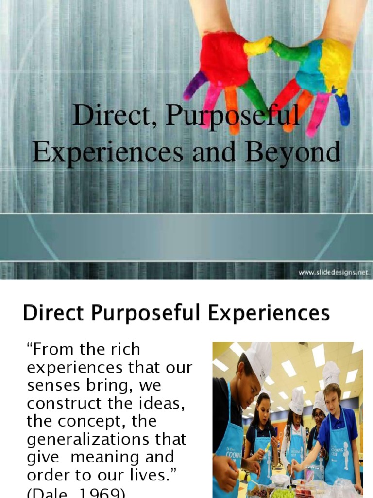Direct Purposeful Experiences in Learning | PDF | Career & Growth