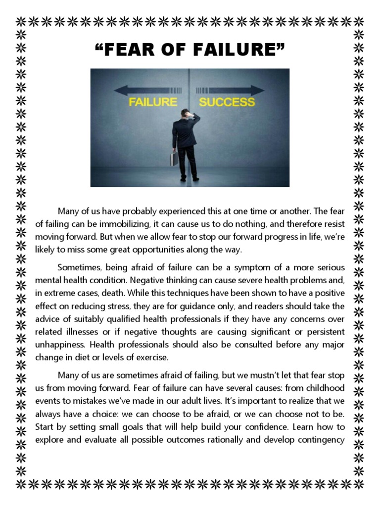 Fear of Failure | PDF