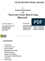 "Electronic Notice Board Using Bluetooth": SR Group of Institutions, Jhansi