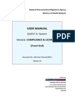User Manual Module GMP GDP Inspection Licensing