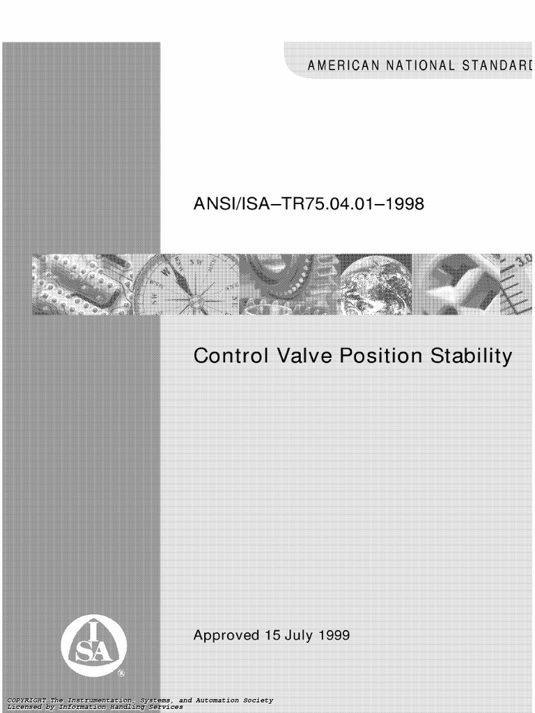 ANSI ISA TR75.04.01 1998 CV Position Stability | PDF | Valve ...