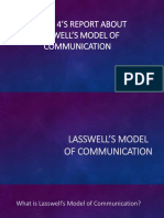 Group 4's Report About Lasswell's Model of Communication