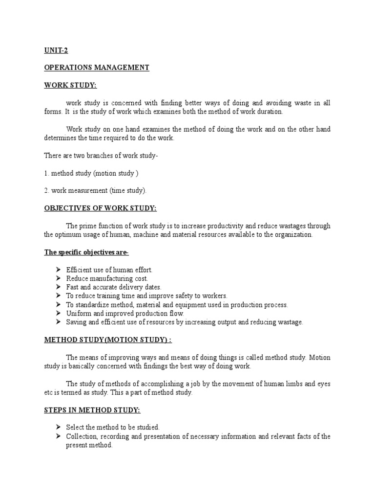 Improve Productivity with Work Study Techniques | PDF | Business