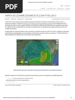 Harta de Zonare Seismică (TC) Din P100-2013 - Encipedia