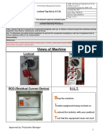 SOP 1155 L.O.T.O. Machine Lockout Procedures