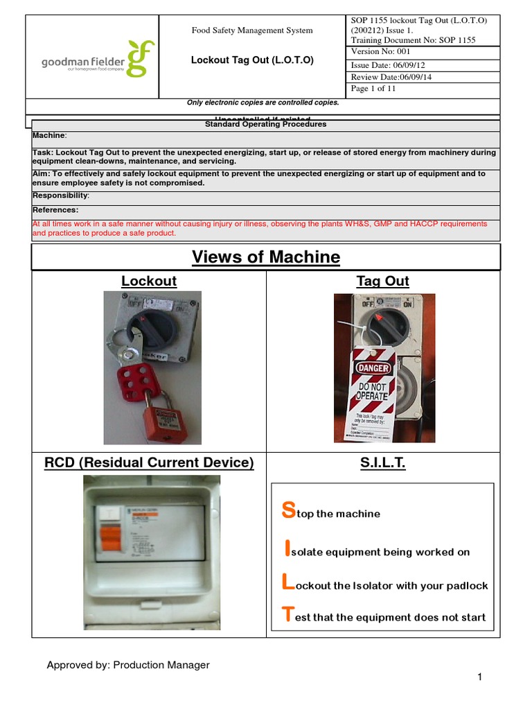 Lock Out Tag Out | PDF | Safety | Nature