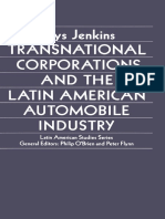 Transnational Corporations and the Latin American Automobile Industry