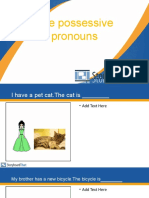 The Possessive Pronouns