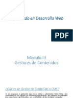 Desarrollo Web - Gestores de Contenido