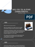 Bod, Cod, TSS, & Other Characteristics: Christian Edli P. Cazenas