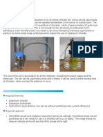 88326613 Miniature Chlorate Cell