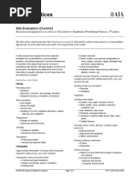 Best Practices: Site Evaluation Checklist