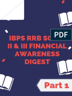 IBPS RRB Scale II & III Financial Awareness Digest - Part 1 - Final