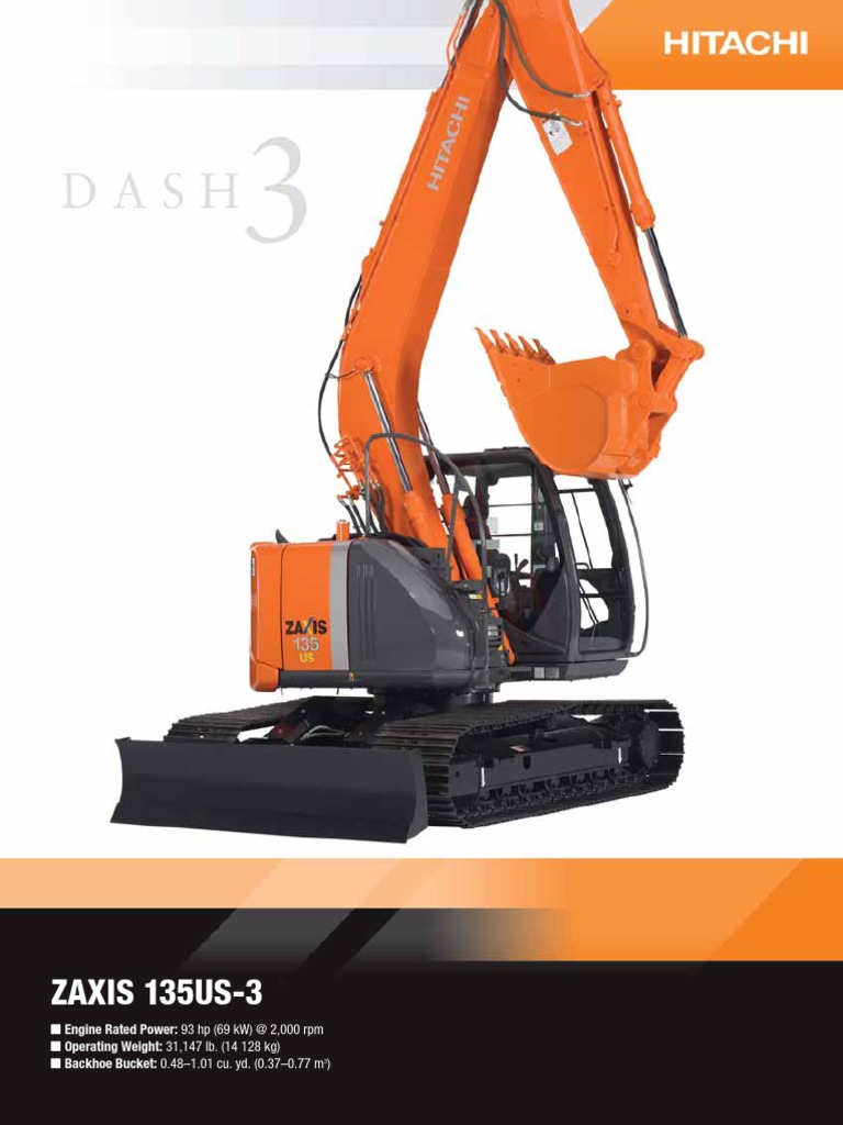 ZX135US 3 Specs | PDF | Engines | Pump