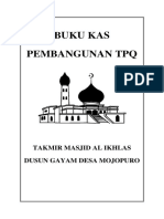 Cover Buku Kas Pembangunan TPQ