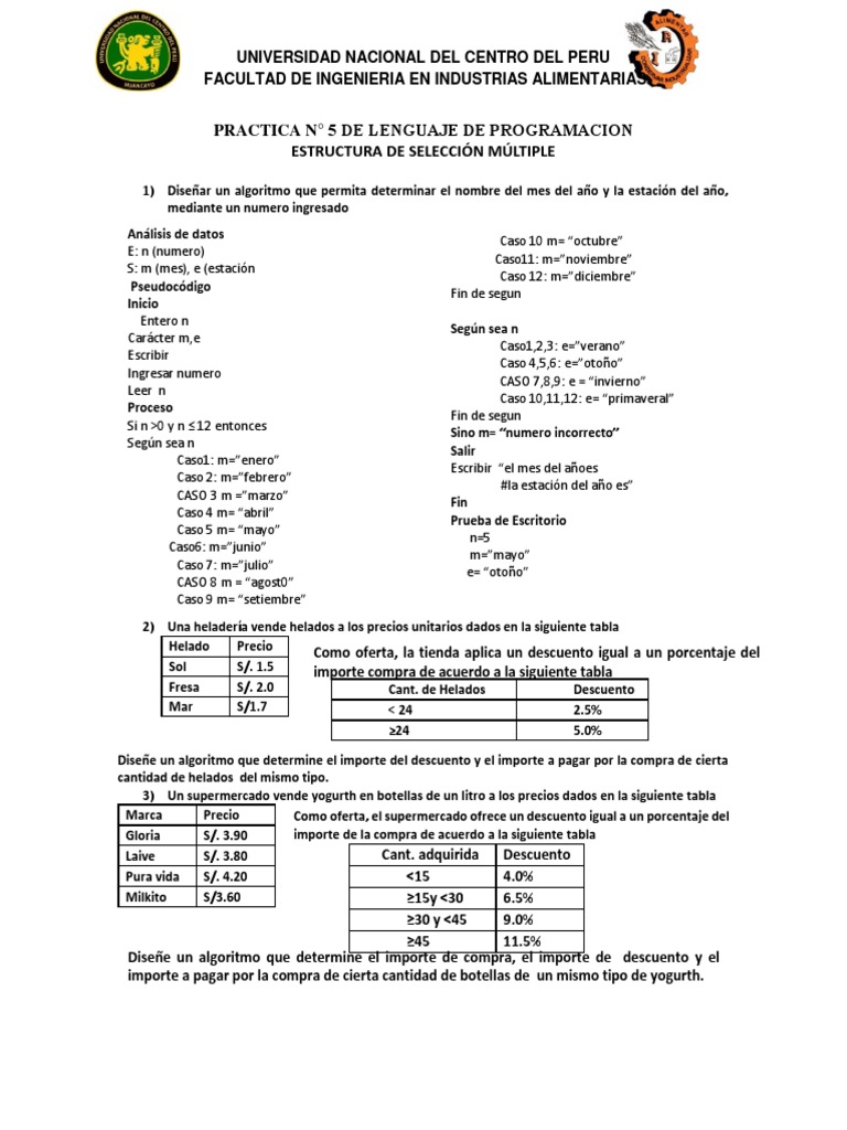 Practica N 1 LP Alumnos | PDF | C ++ | Programación de computadoras