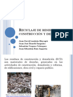 Reciclaje de Residuos de Construcción y Escombros