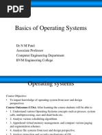 Basics of Operating Systems: Drnmpatel Associate Professor Computer Engineering Department BVM Engineering College