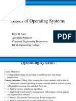 Basics of Operating Systems: Drnmpatel Associate Professor Computer Engineering Department BVM Engineering College